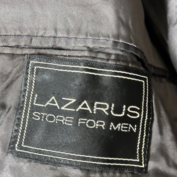 Calvin Klein Mens Wool Pinstripe Blazer Suit Jacket Gray Size 38R France Prep - Picture 4 of 15